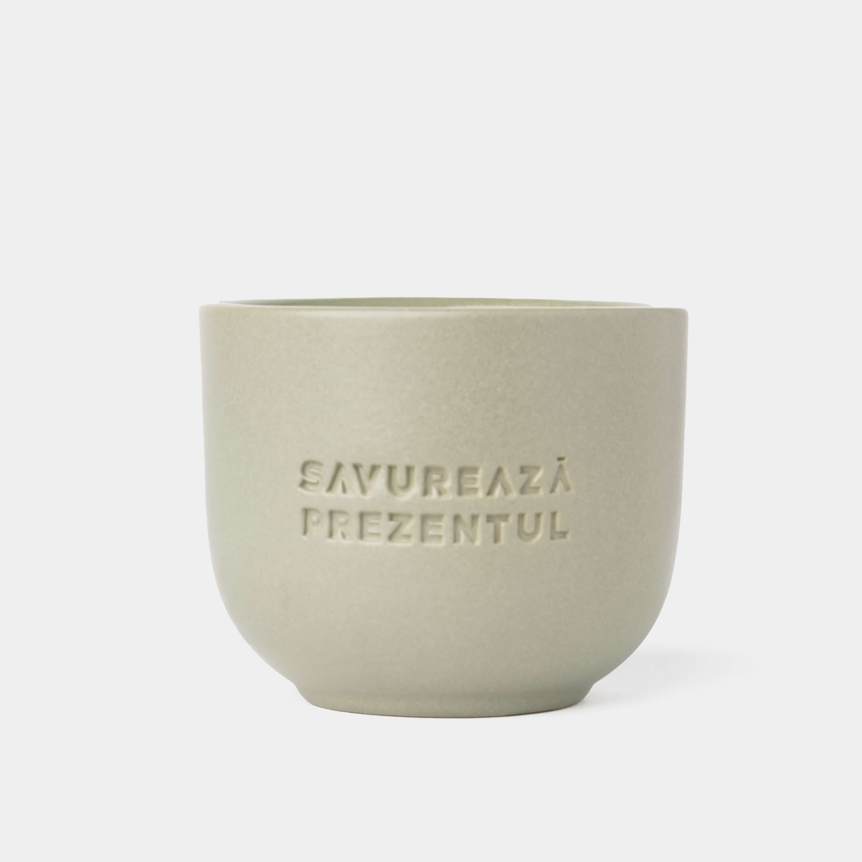 PORCELAIN CUP - ENJOY THE PRESENT