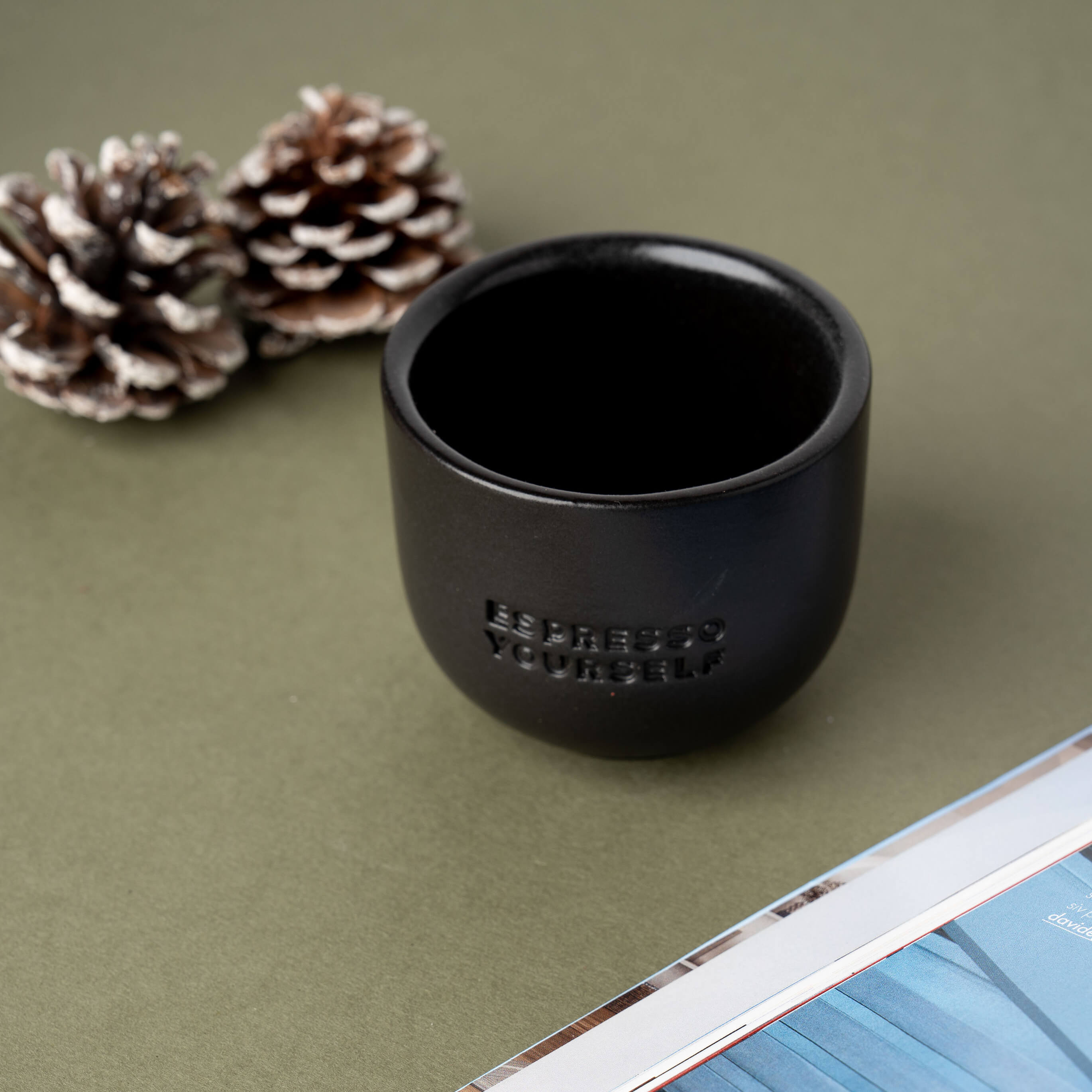 PORCELAIN CUP - ESPRESSO YOURSELF BLACK
