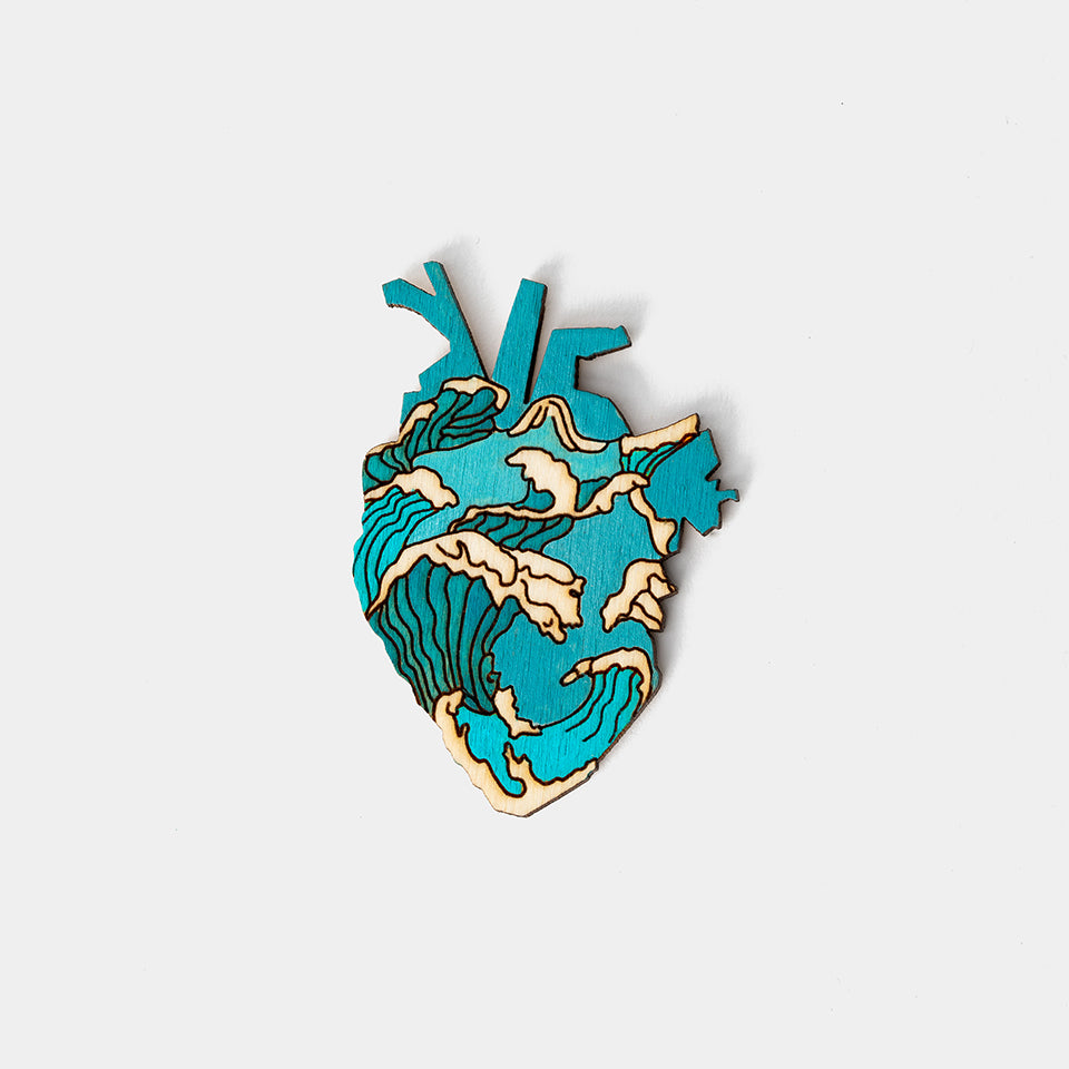 Spring Token Heart in Waves