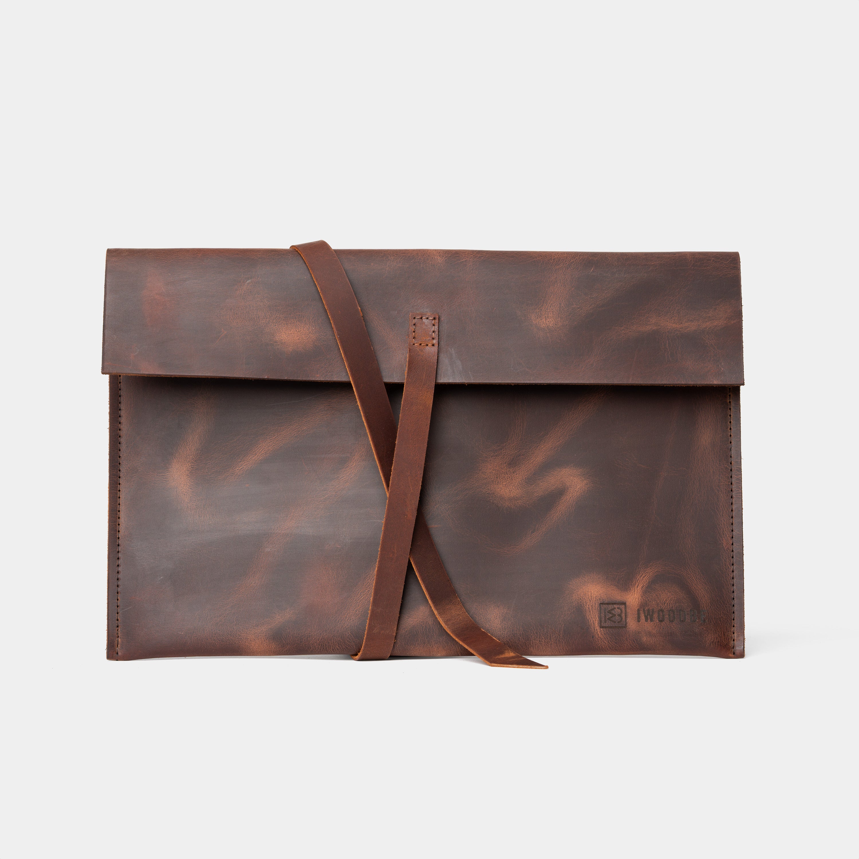 CRAZY HORSE BROWN LAPTOP CASE