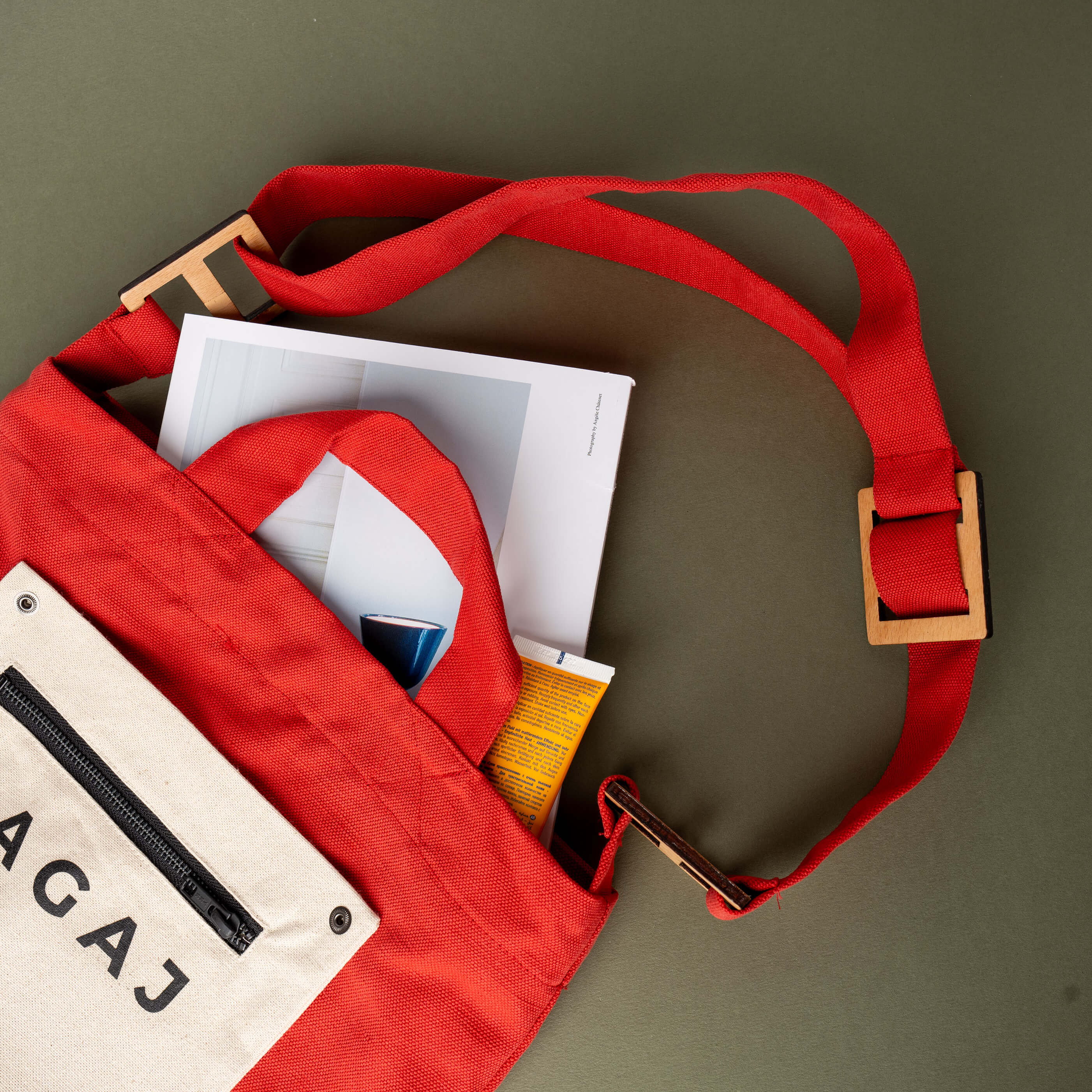 COTTON BAG - RED EMOTIONAL LUGGAGE