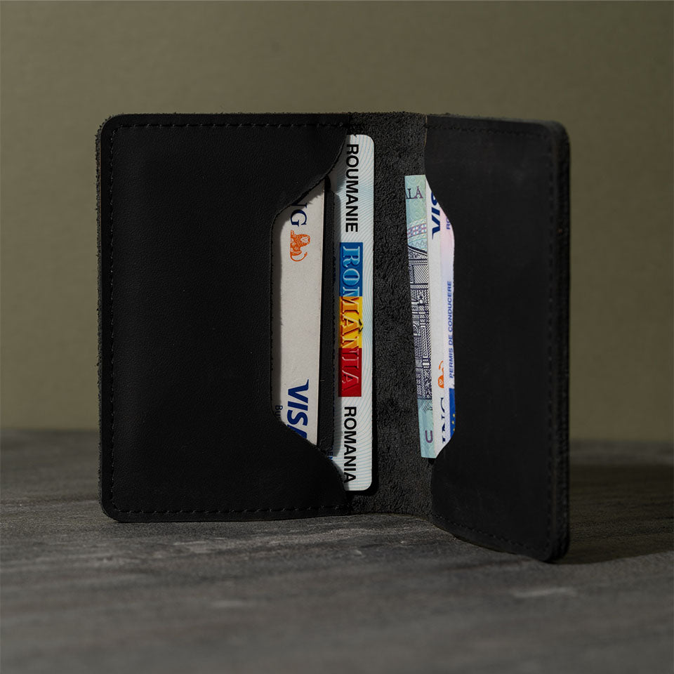COMPACT WALLET MATTE BLACK
