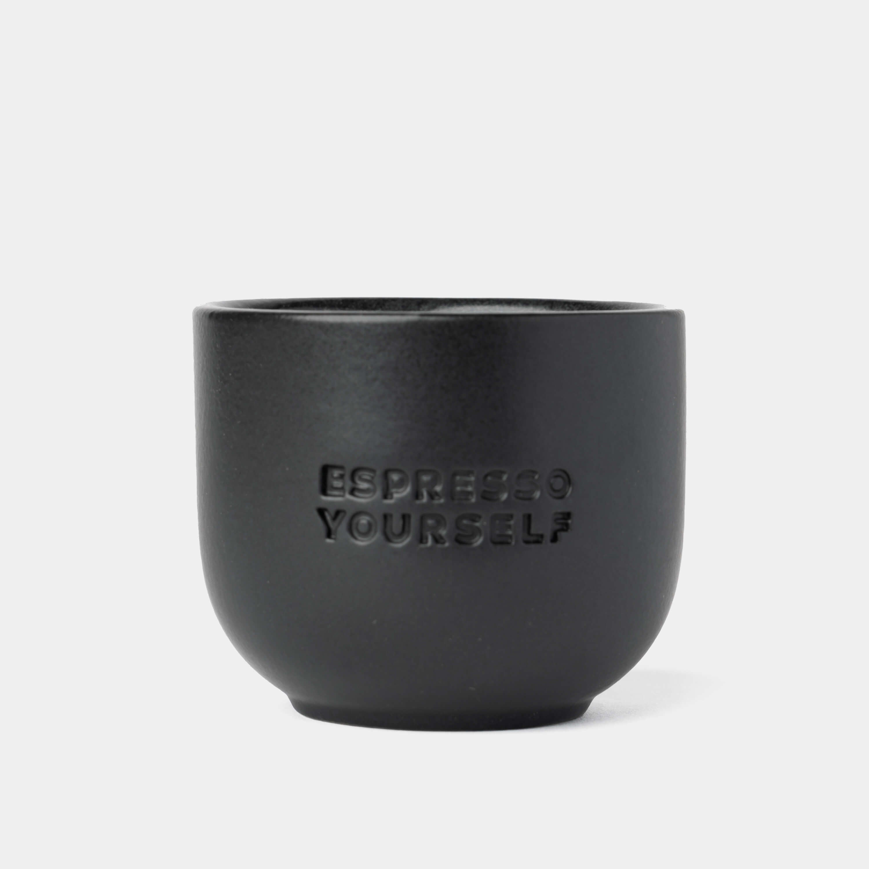 PORCELAIN CUP - ESPRESSO YOURSELF BLACK