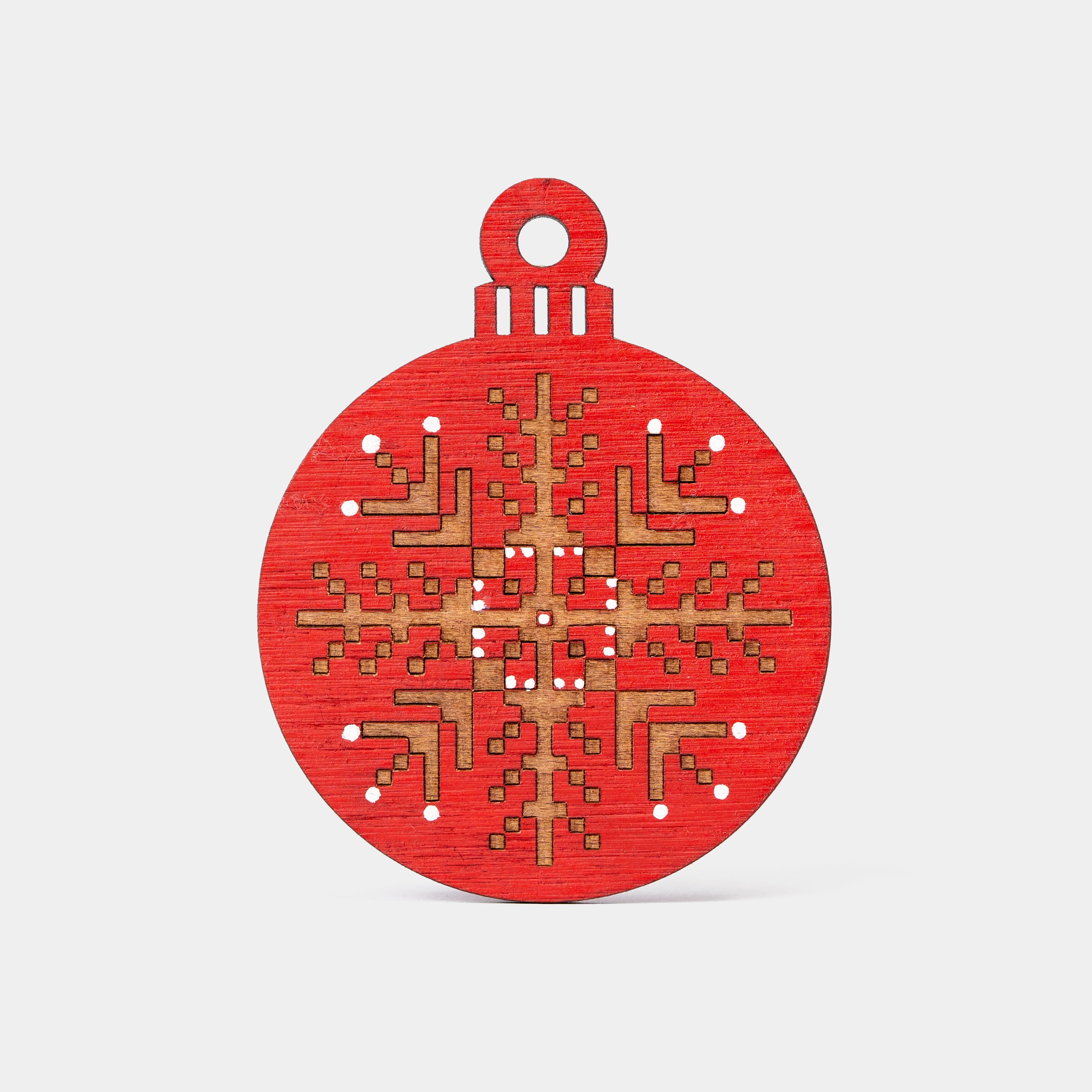 Traditional Red Christmas Tree Decoration