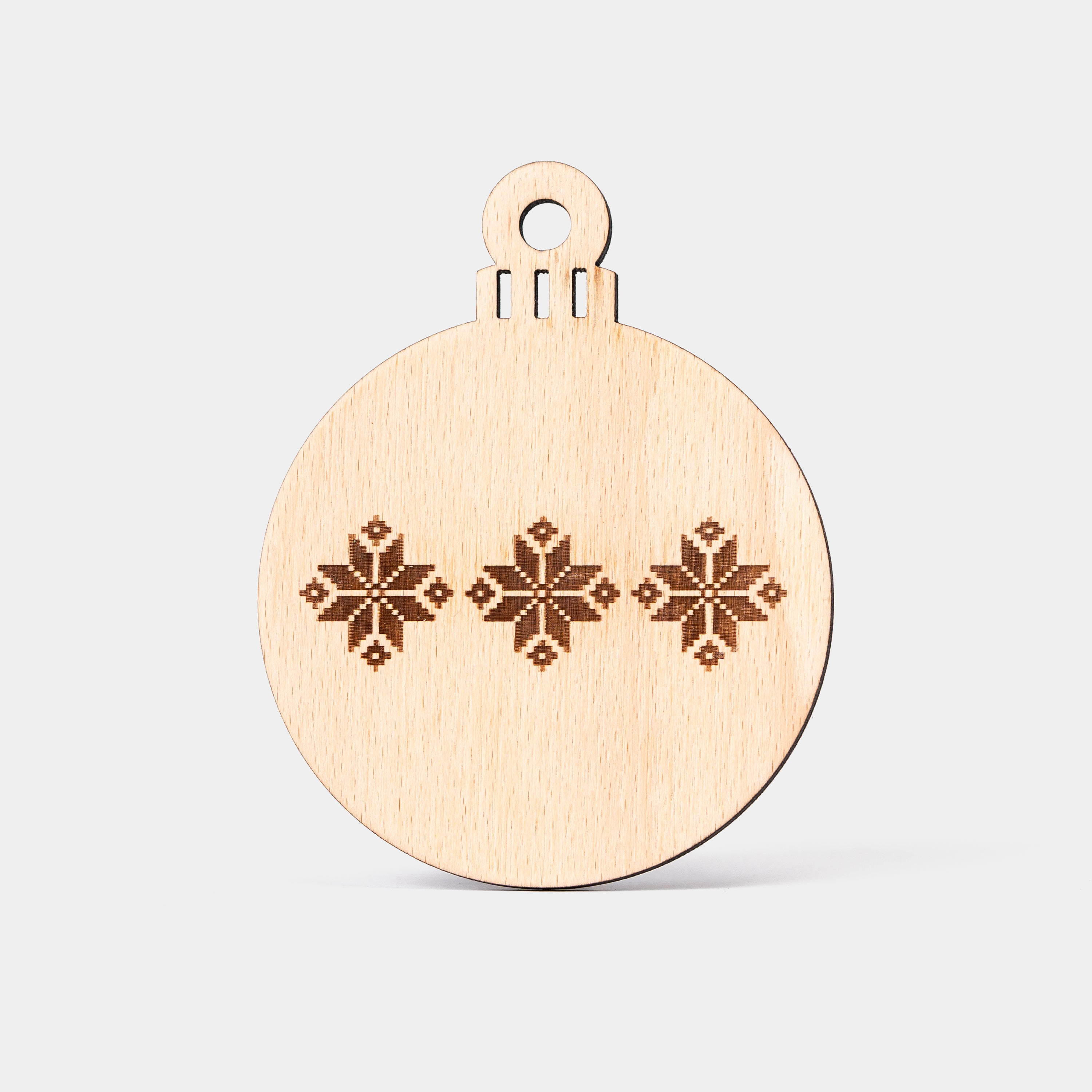 Traditional White Christmas Tree Decoration
