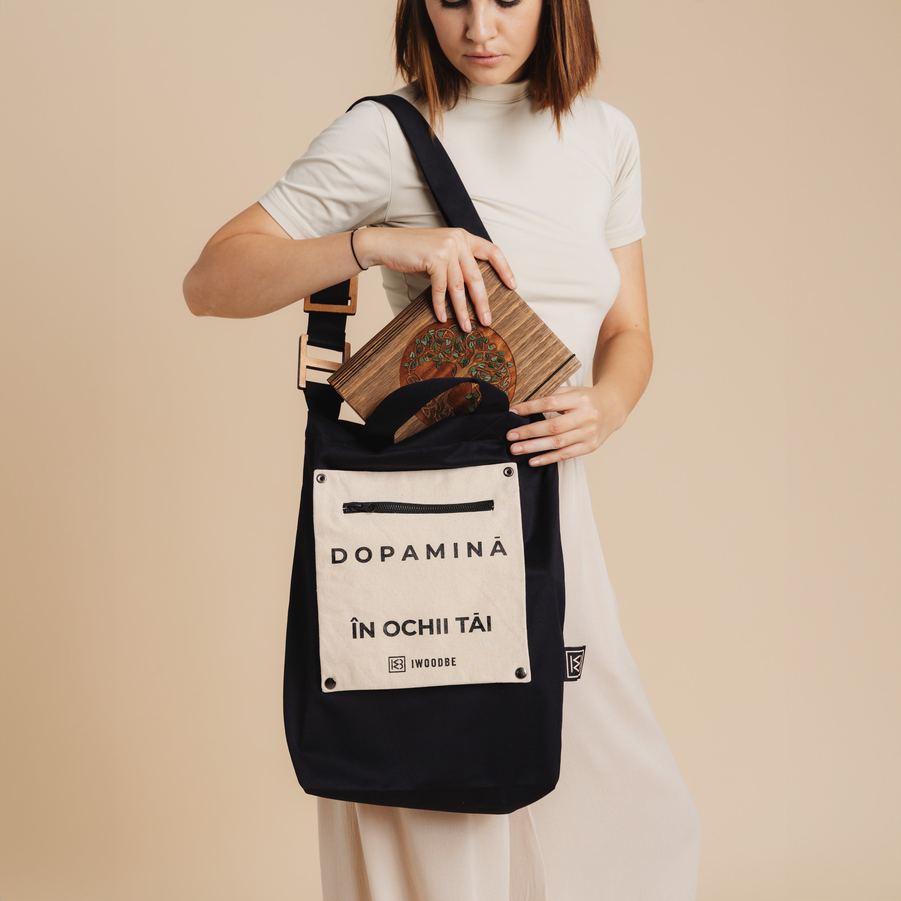 DOPAMINE IN YOUR EYES COTTON BAG