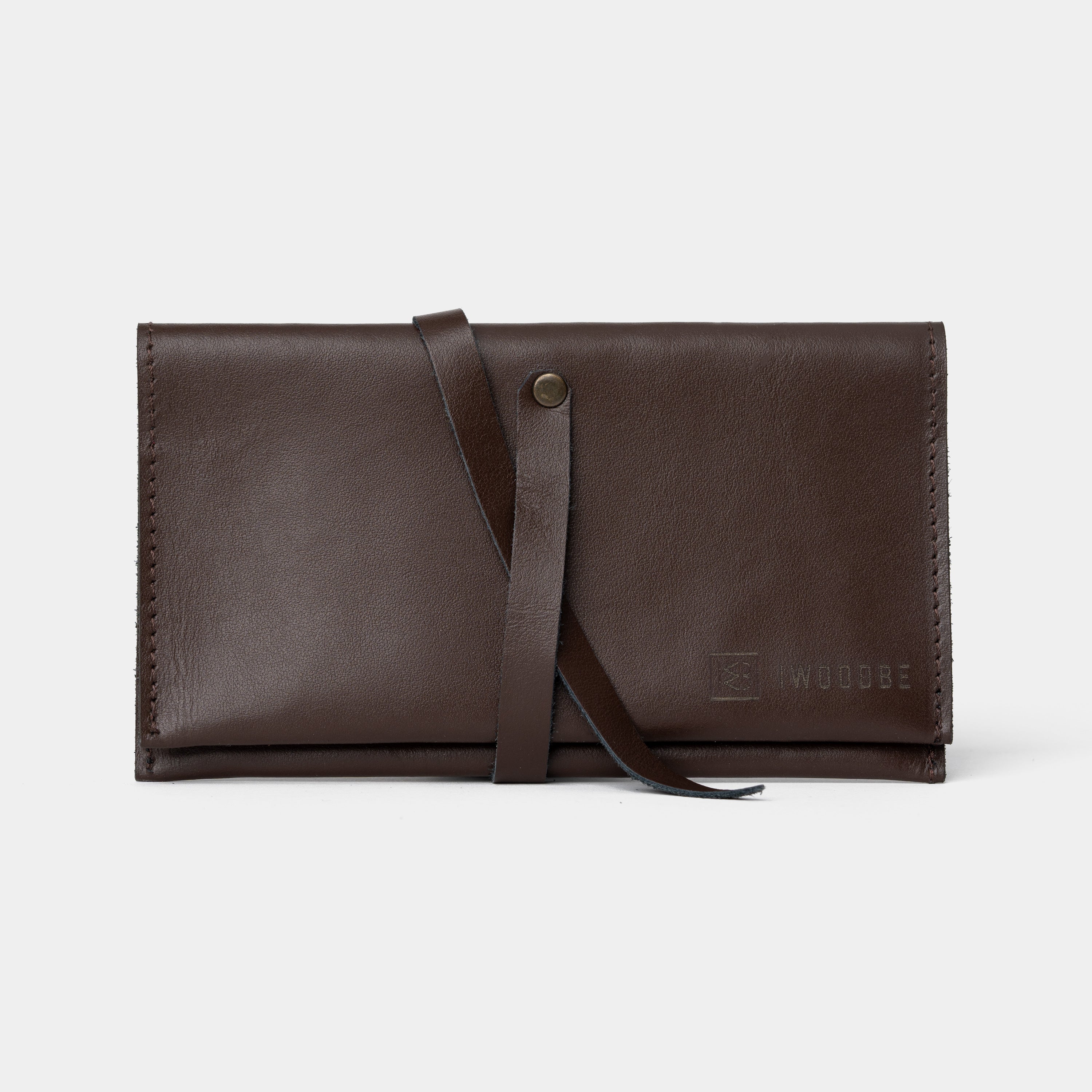 LEATHER TOBACCO HOLDER – THIN BROWN TOBACCO POUCH