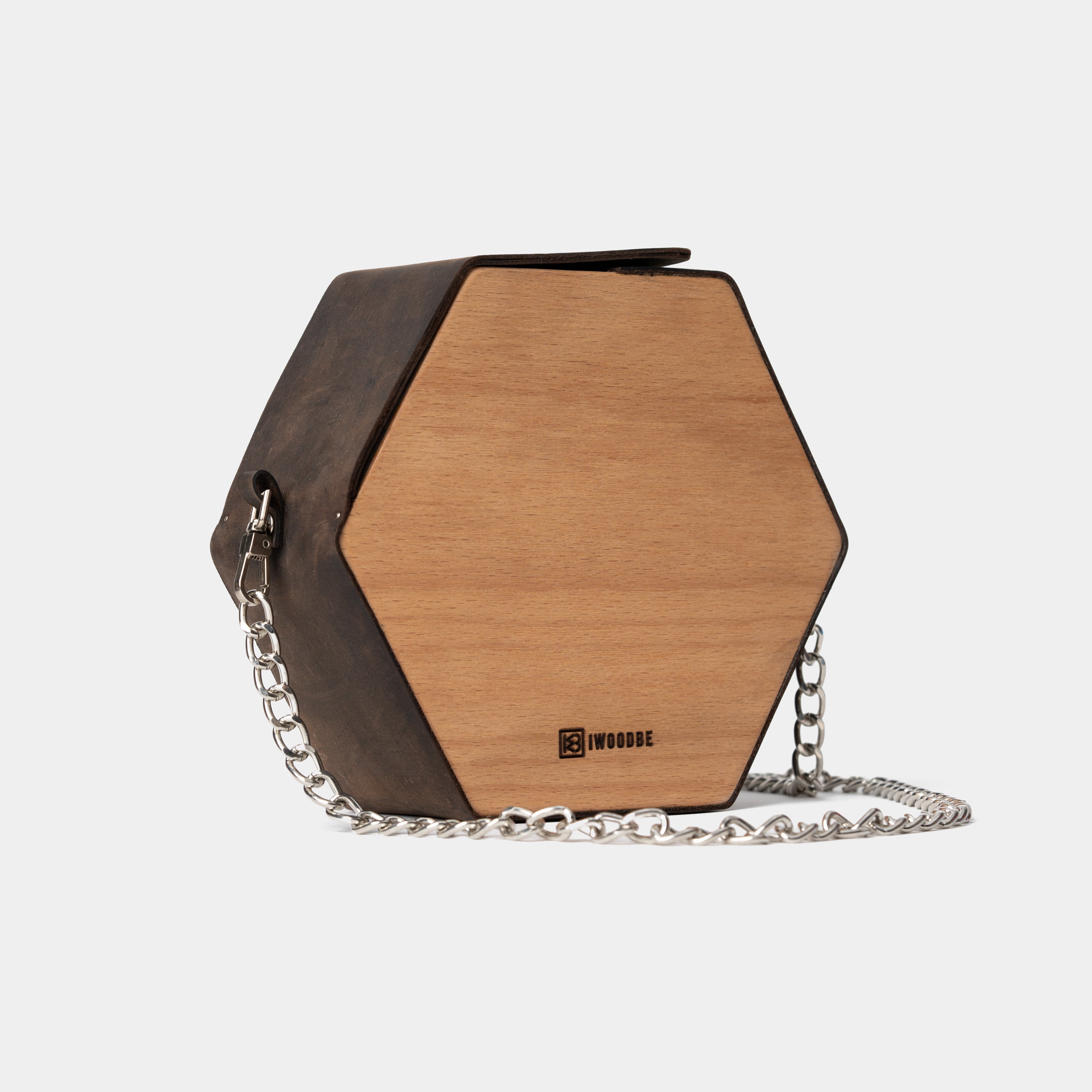 WOOD AND LEATHER BAG
