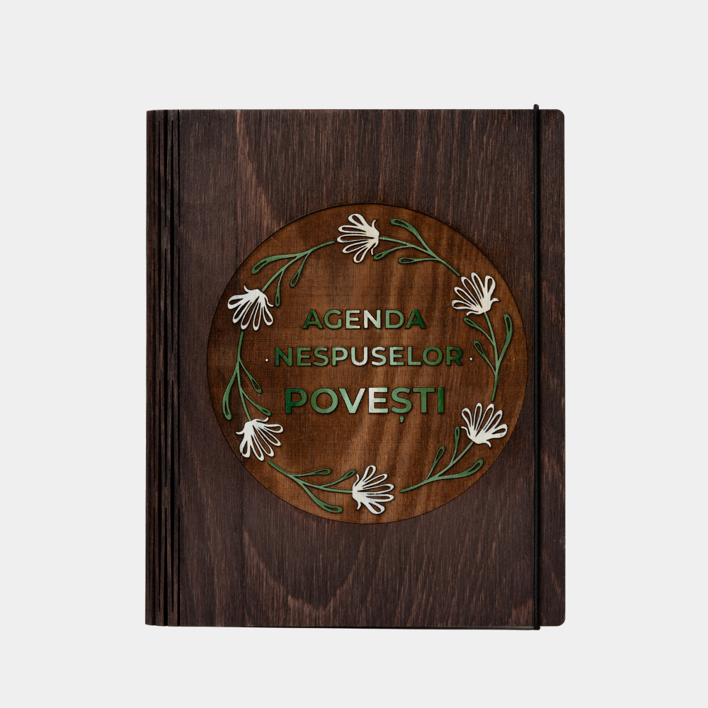 Untold Stories wooden diary