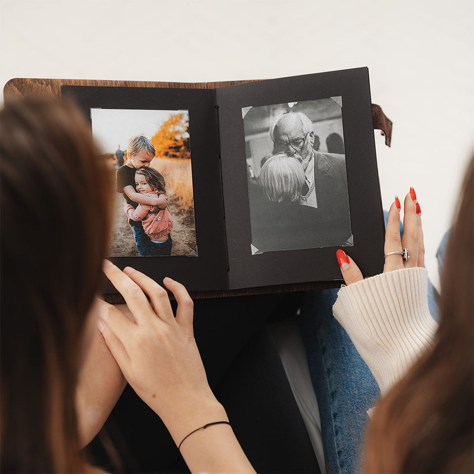 Wooden photo album Wedding