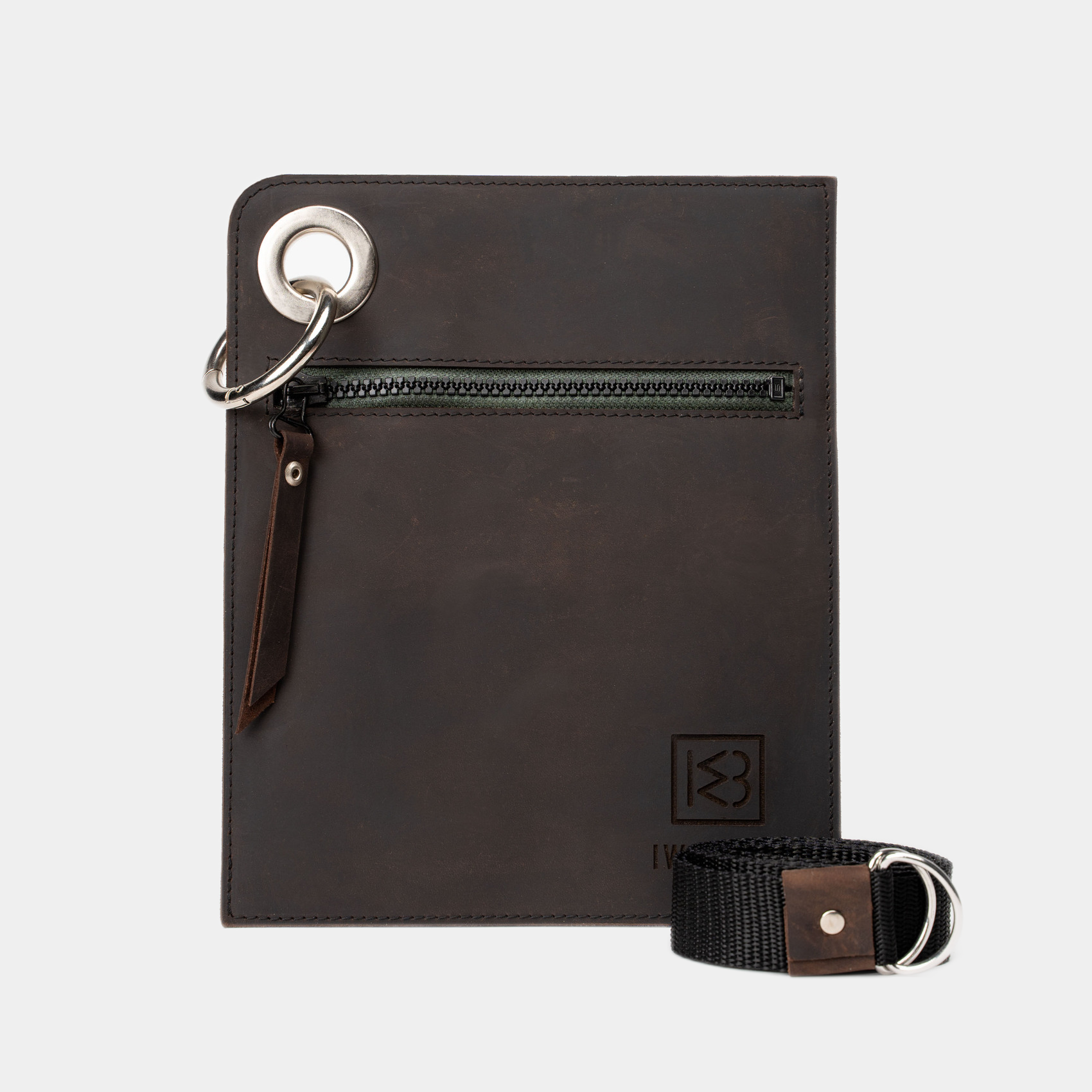 CRAZY HORSE BROWN COMPACT BAG