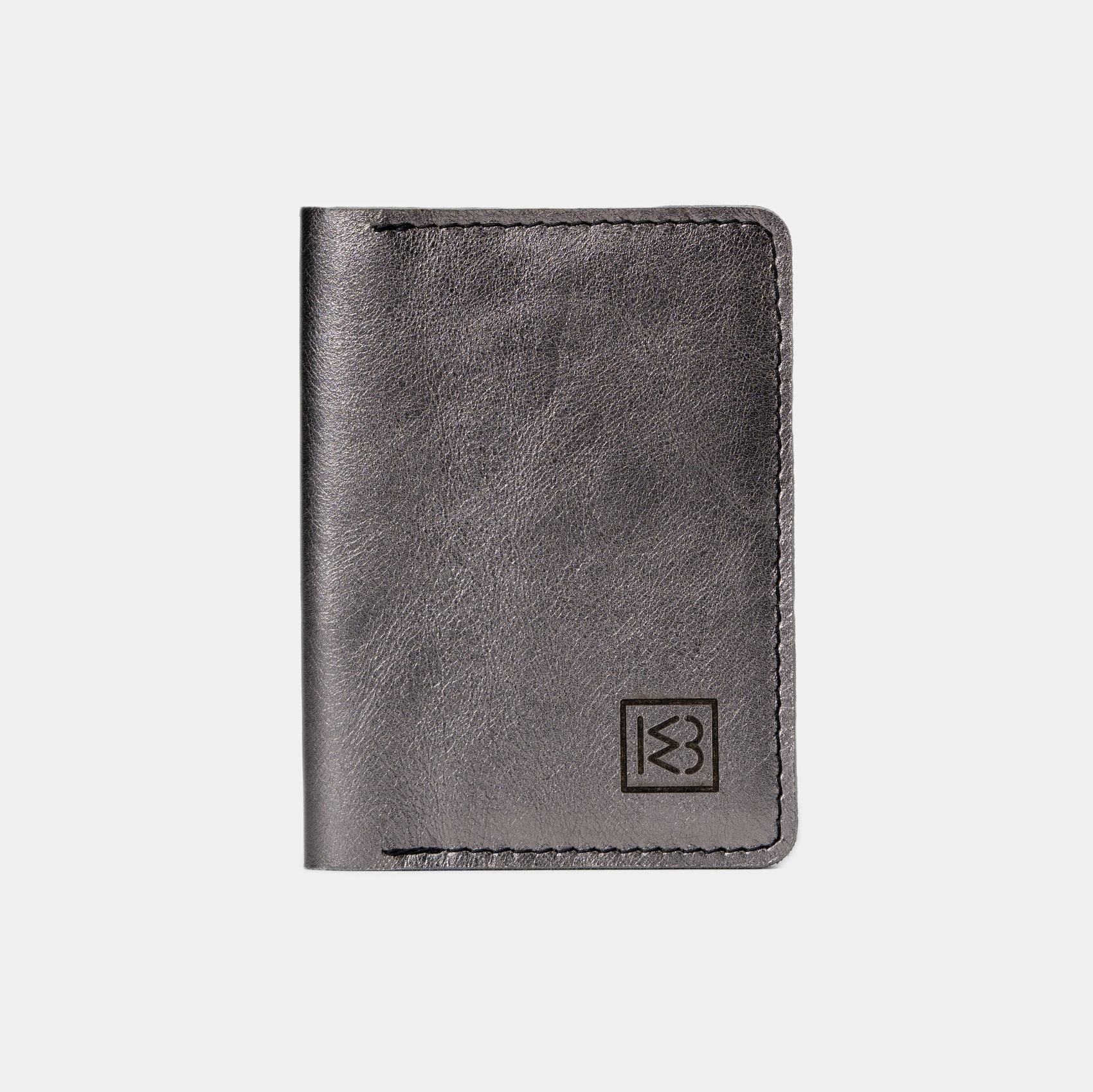 COMPACT WALLET METALLIC GREY